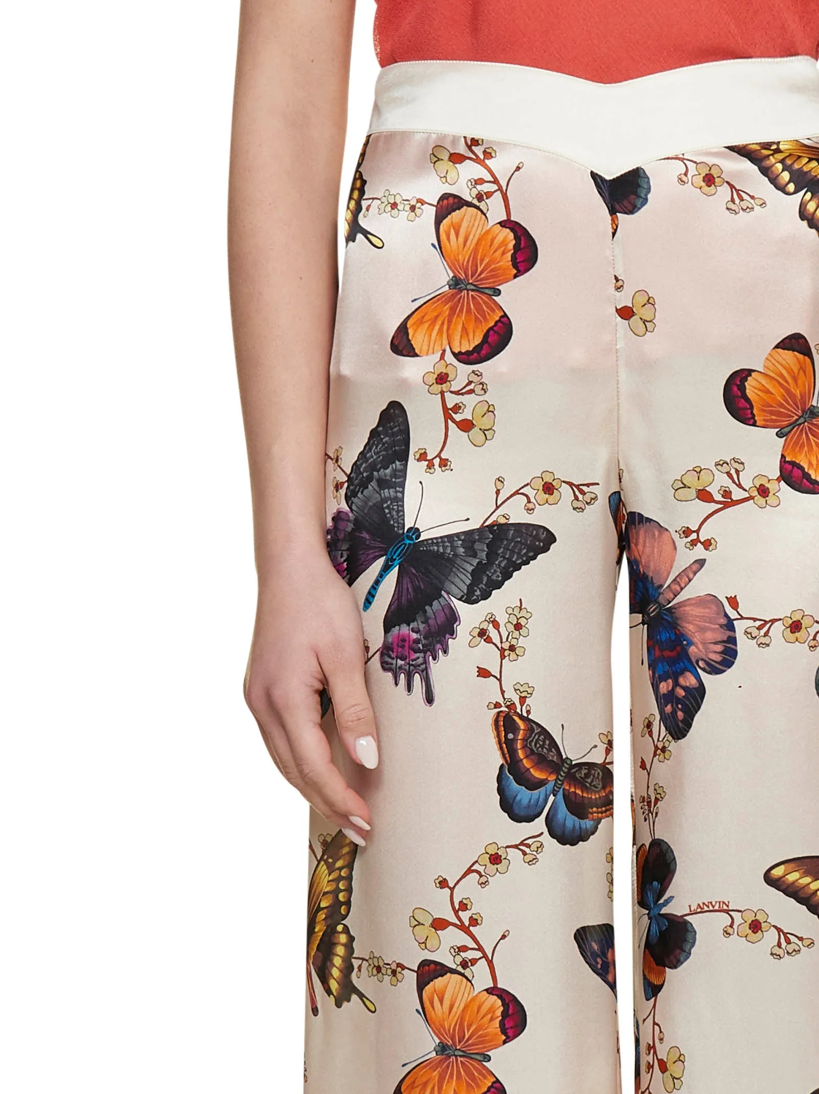 Lanvin All-Over Printed Wide Leg Pants