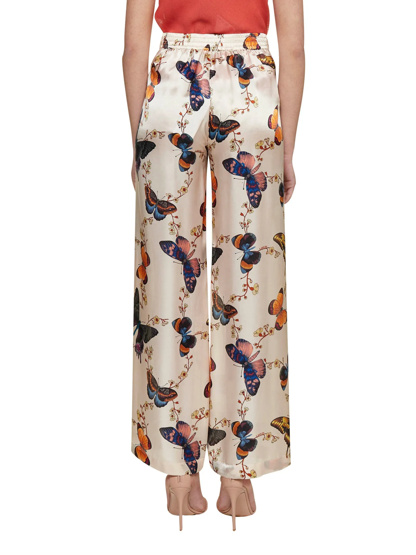 Lanvin All-Over Printed Wide Leg Pants
