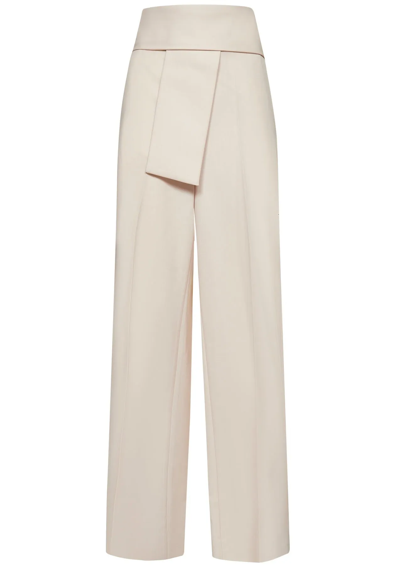 Lanvin Pleat Detailed Knot Belt Pants