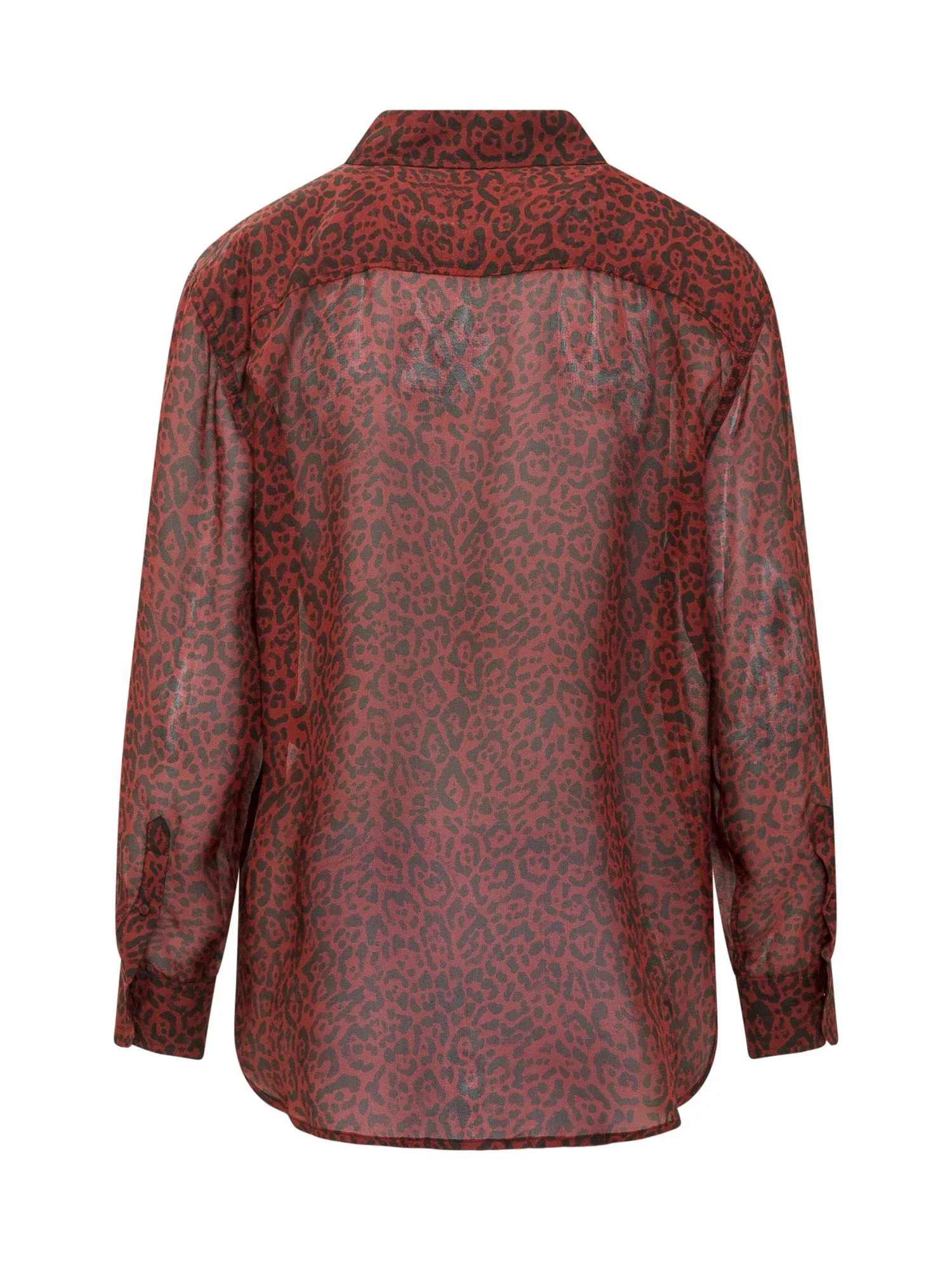L'Autre Chose Leopard-Printed Button-Up Shirt