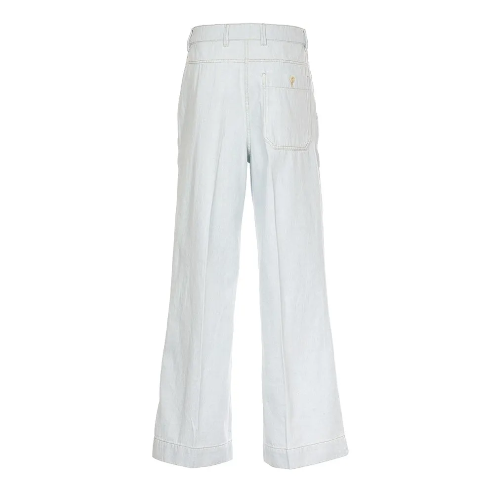 Lemaire High Waist Wide-Leg Buttoned Jeans