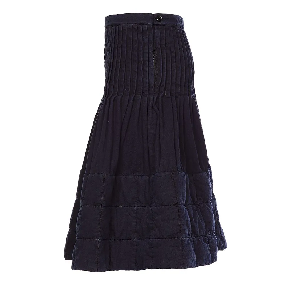 Lemaire Pleated High Waist Midi Skirt