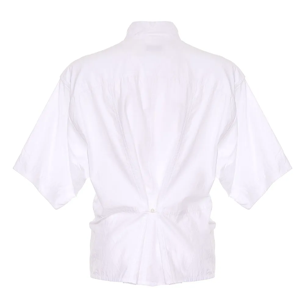 Lemaire Short Sleeved Buttoned Convertible Shirt