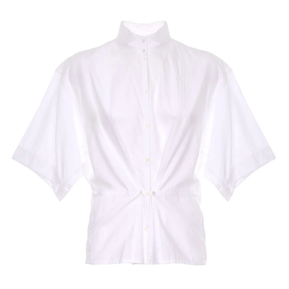 Lemaire Short Sleeved Buttoned Convertible Shirt