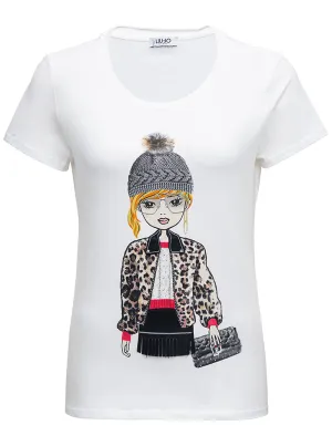 Liu Jo Printed Crewneck T-Shirt