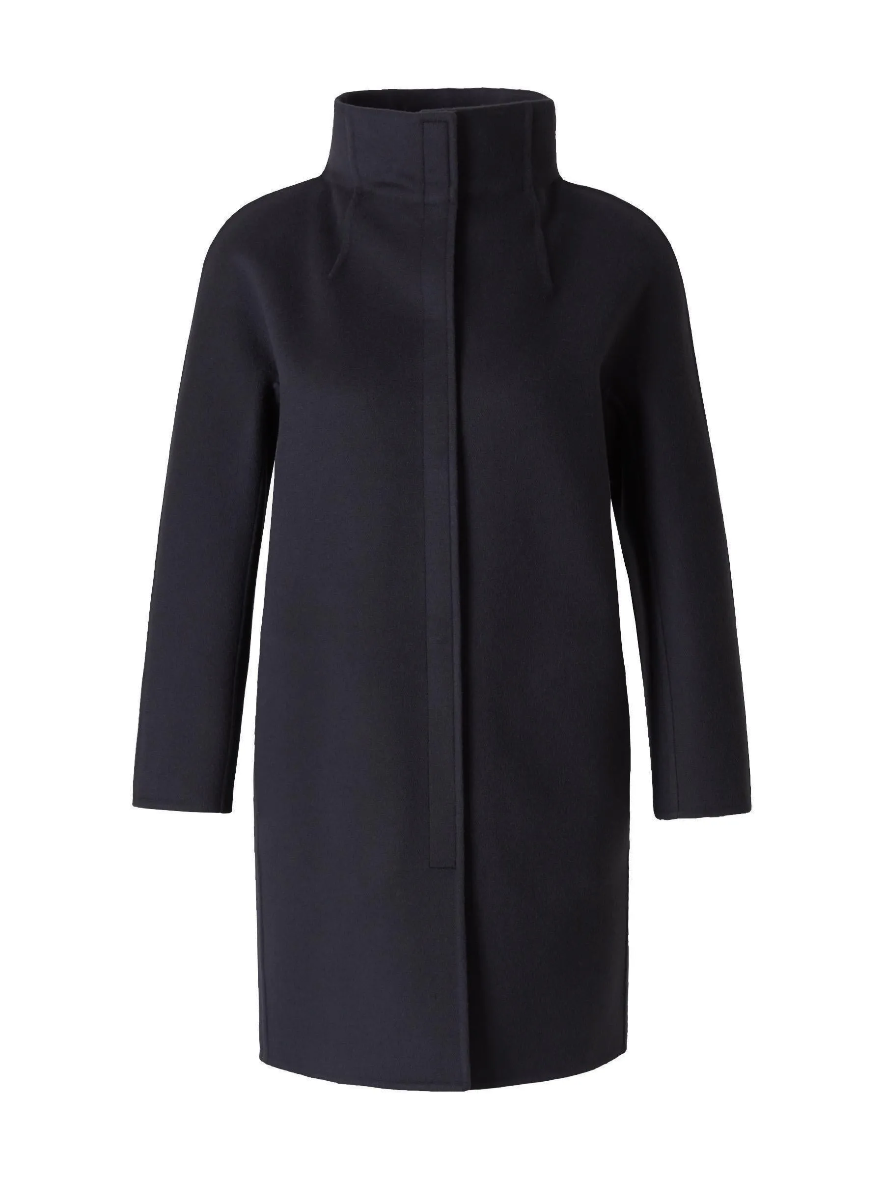 Loro Piana Pleat Detailed High-Neck Coat