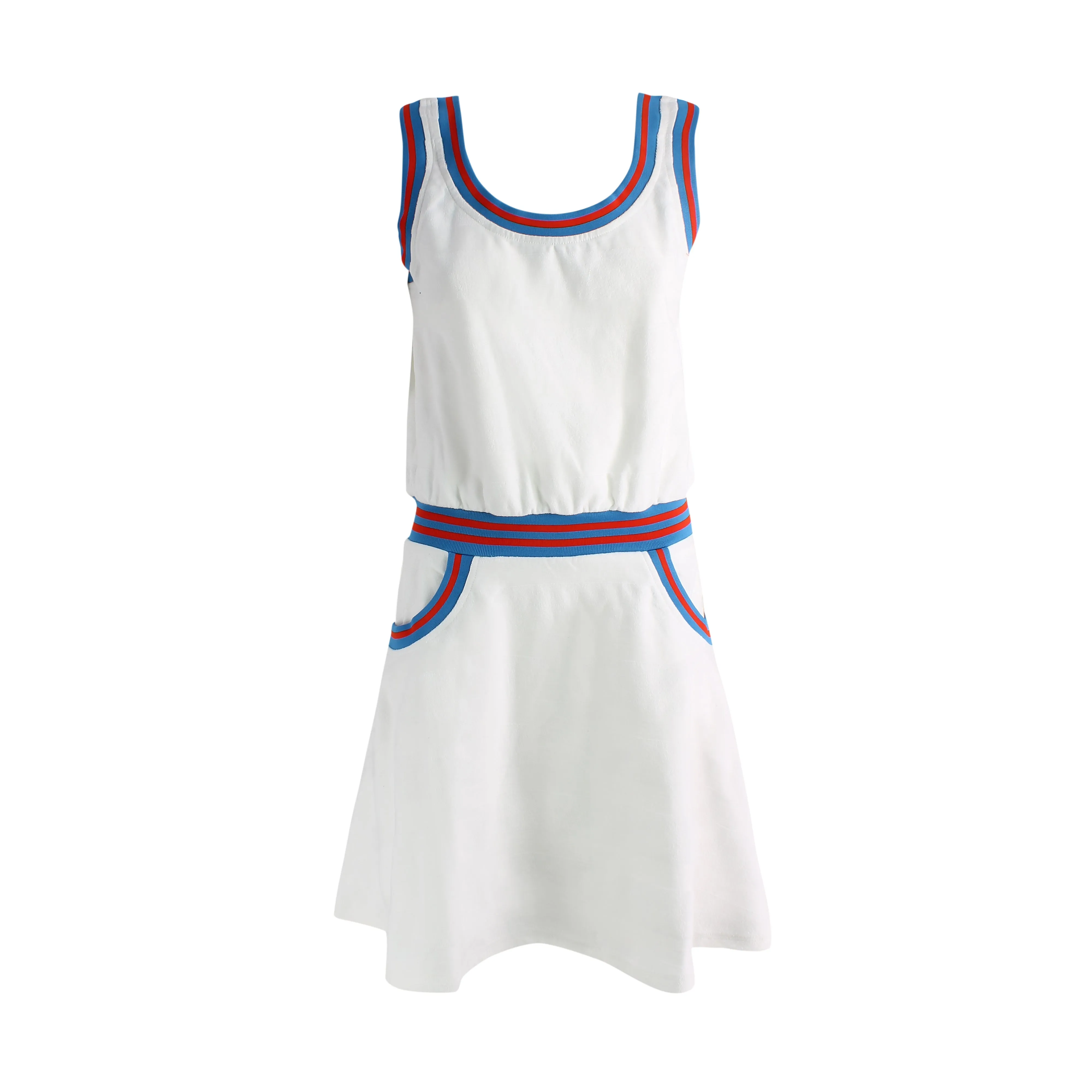 Love Moschino Back Logo Print Sleeveless Dress