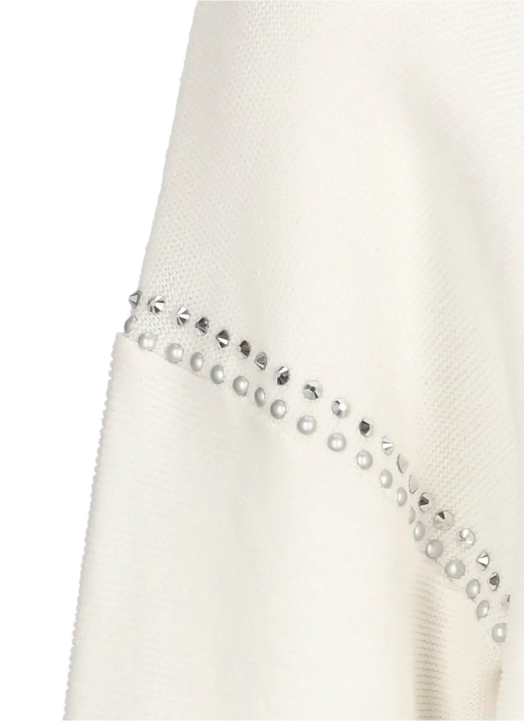 Love Moschino Crewneck Long-Sleeved Cropped Sweater