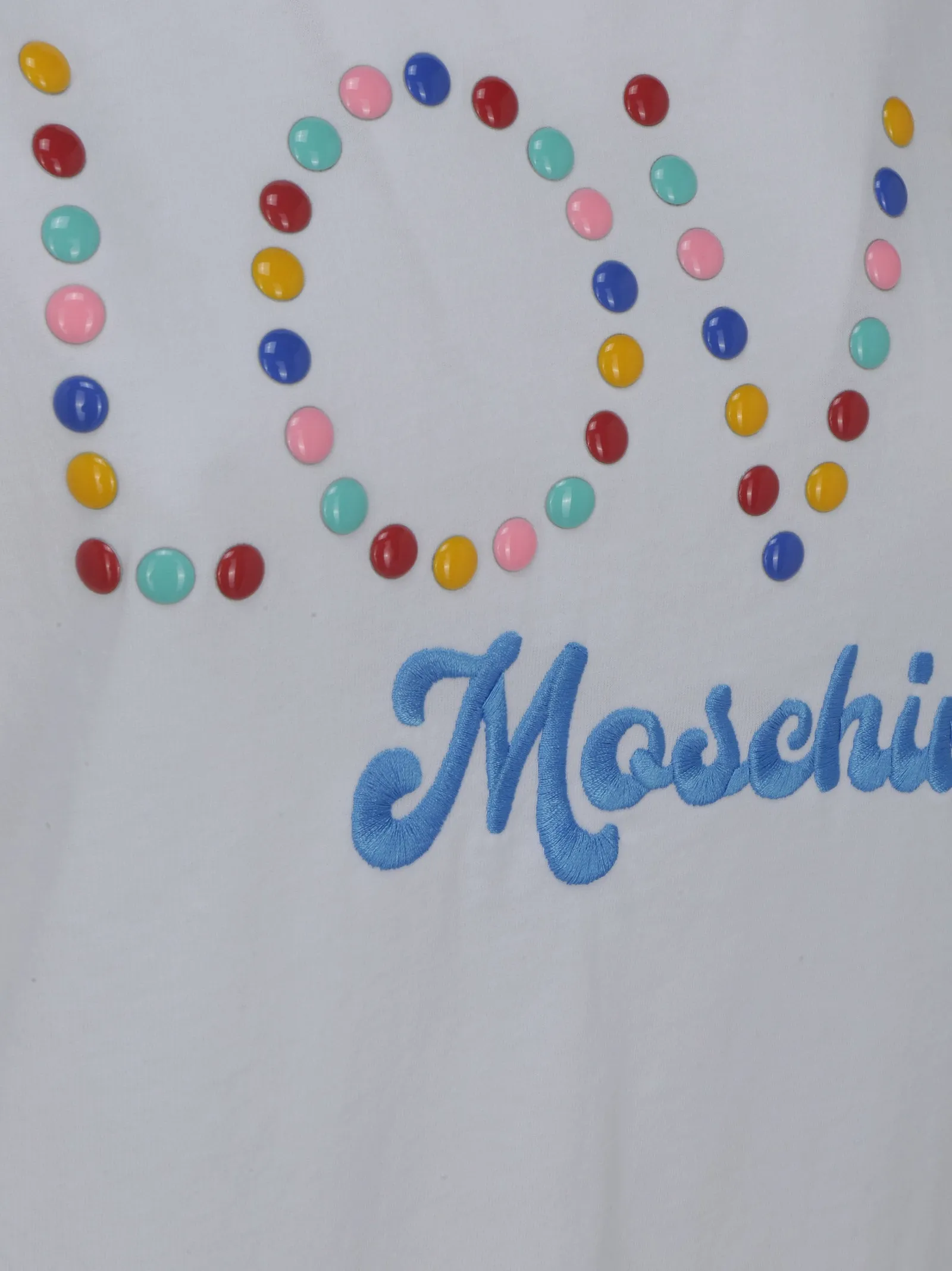 Love Moschino Logo Embellished Crewneck T-Shirt