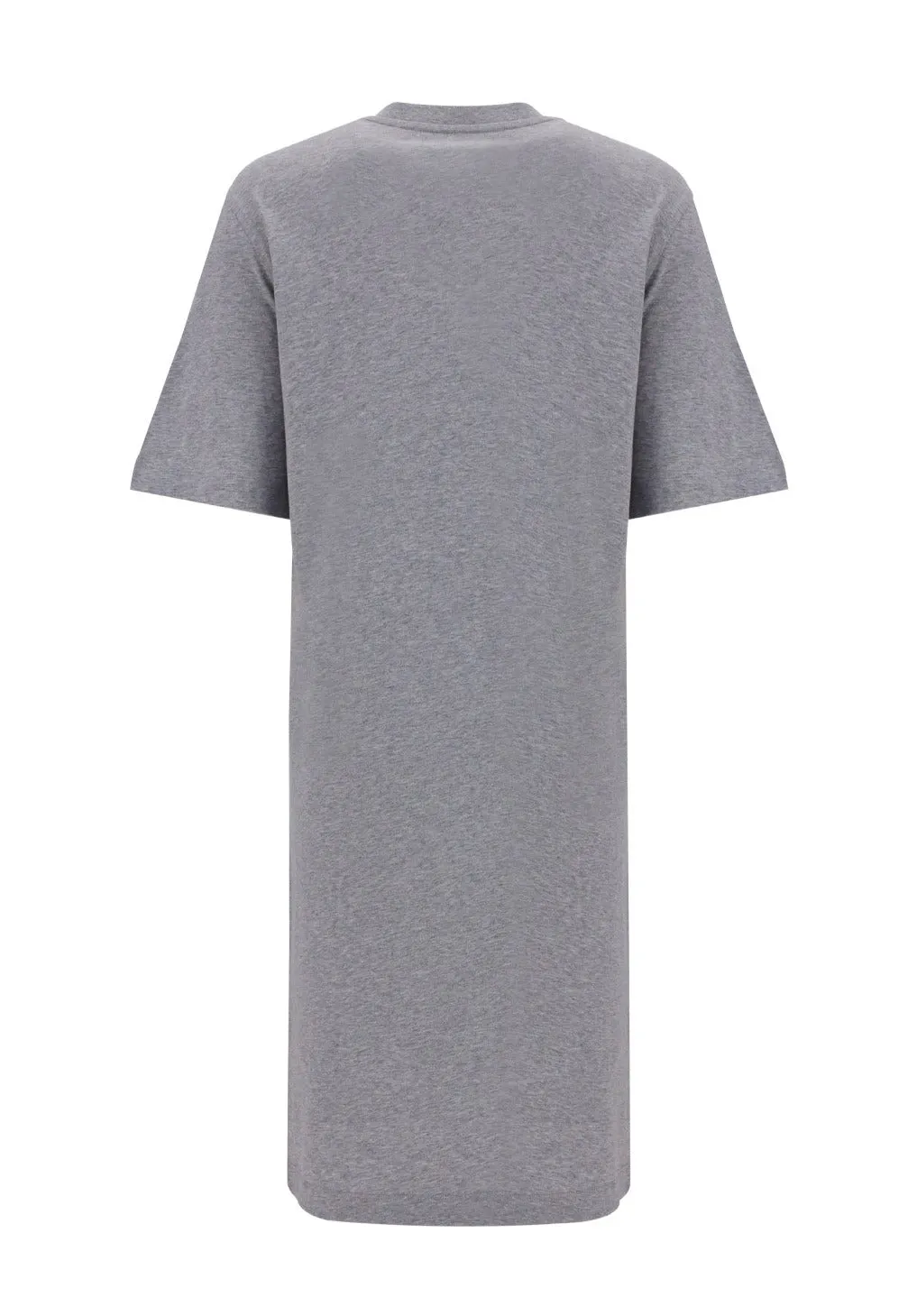 Love Moschino Logo Print Ruched T-Shirt Dress
