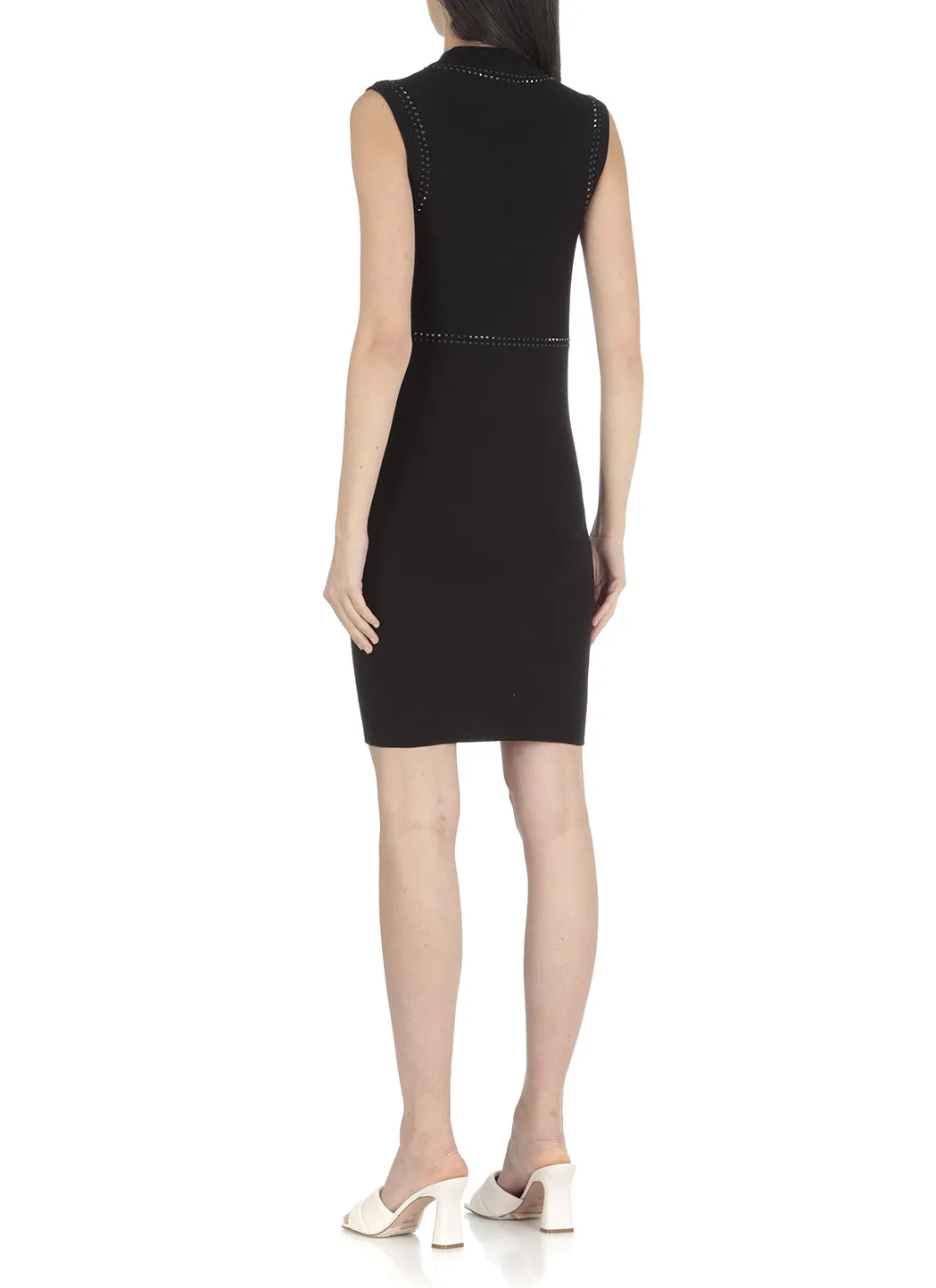 Love Moschino Round Neck Sleeveless Dress