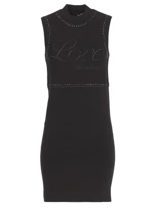 Love Moschino Round Neck Sleeveless Dress