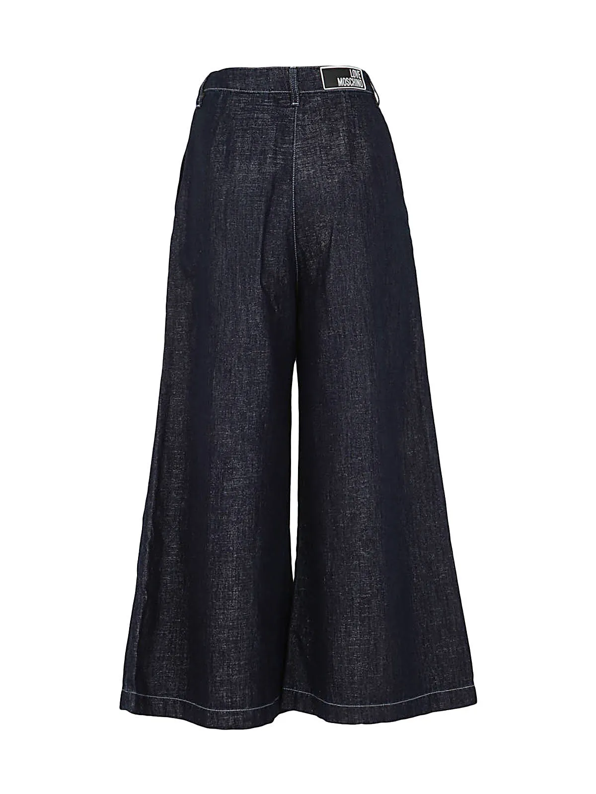 Love Moschino Wide-Leg High Waist Cropped Jeans
