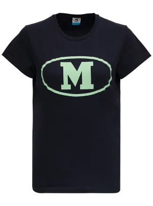 M Missoni Logo Printed Crewneck T-Shirt