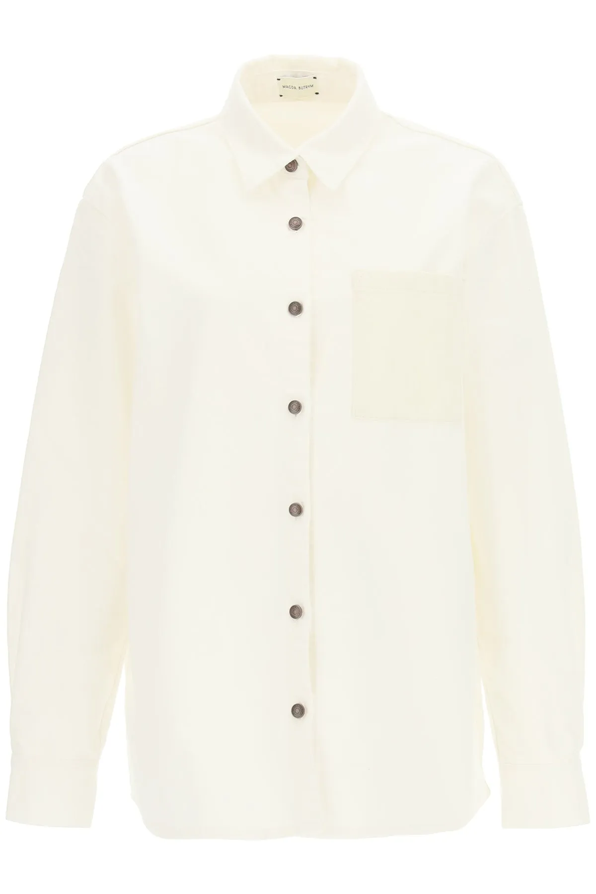 Magda Butrym Button-Up Oversized Denim Shirt