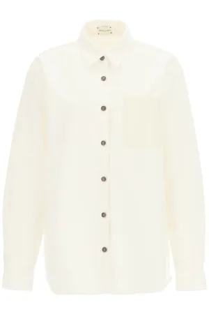Magda Butrym Button-Up Oversized Denim Shirt