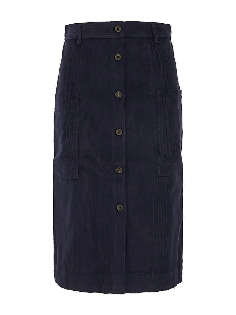 Maison Kitsun Oly Midi Pencil Skirt