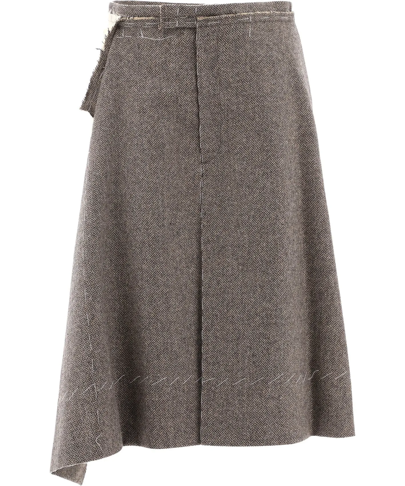Maison Margiela Deconstructed Striped Bermuda Shorts