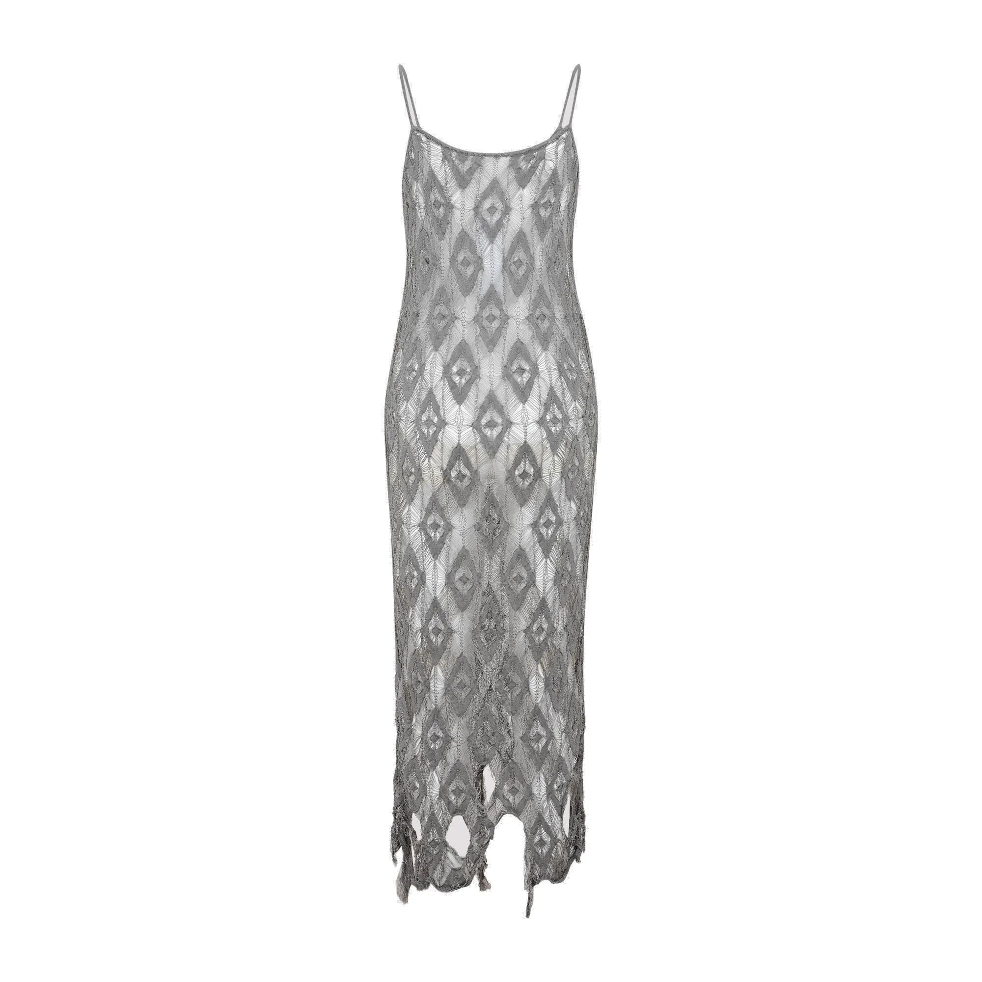 Maison Margiela Distressed Spaghetti Strap Dress
