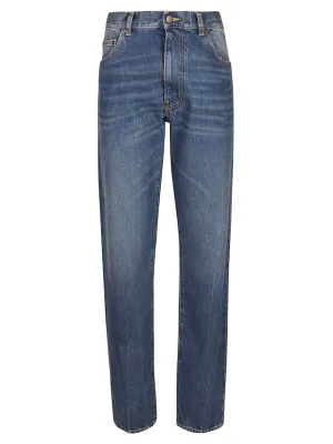 Maison Margiela Four-Stitch Straight-Leg Jeans
