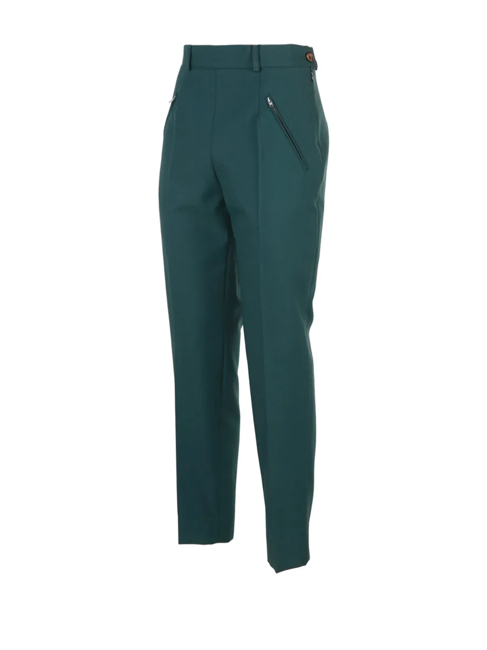 Maison Margiela High Waist Straight Leg Trousers