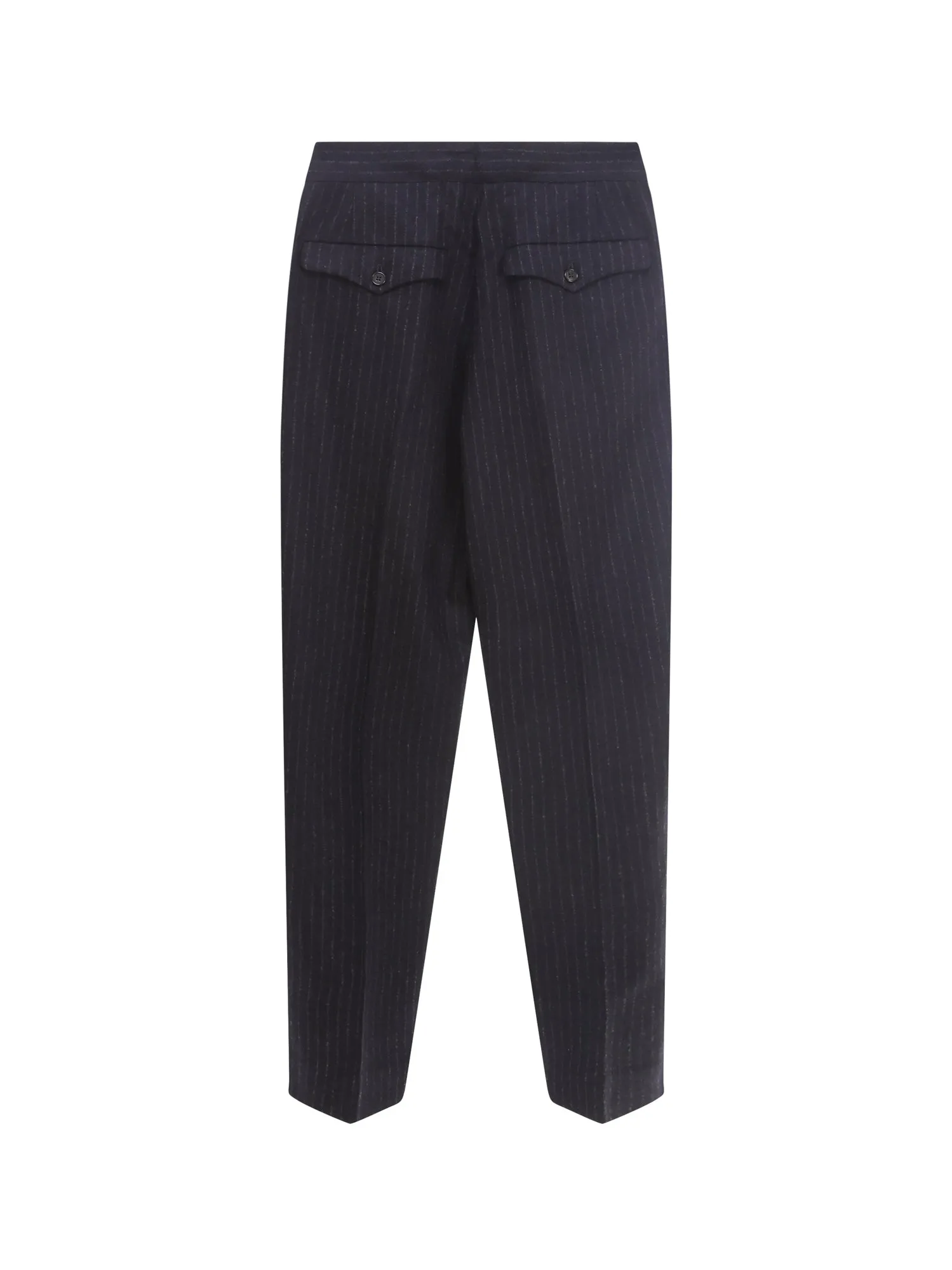Maison Margiela Pinstripe Pleat-Detailed Trousers