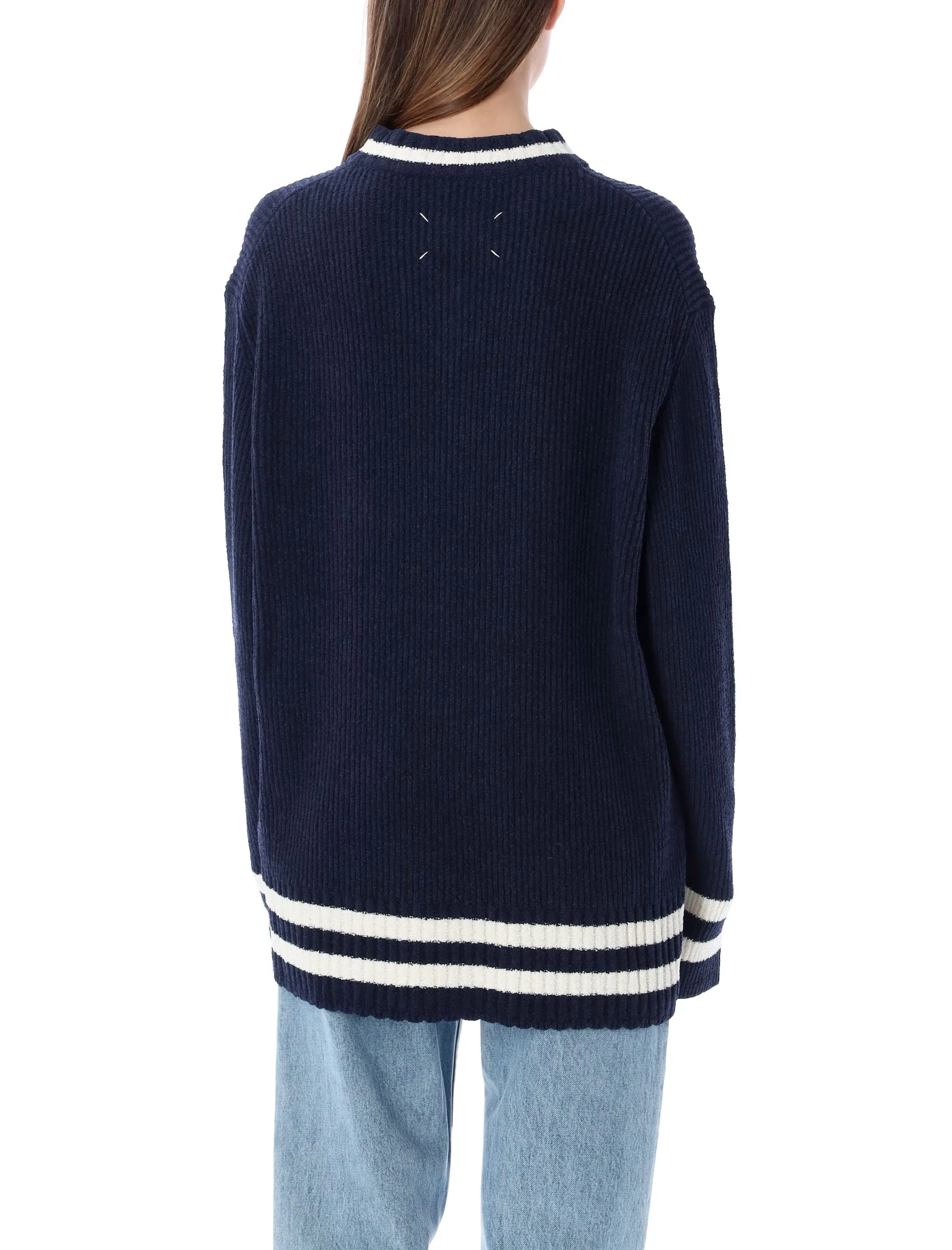 Maison Margiela V-Neck Knit Jumper