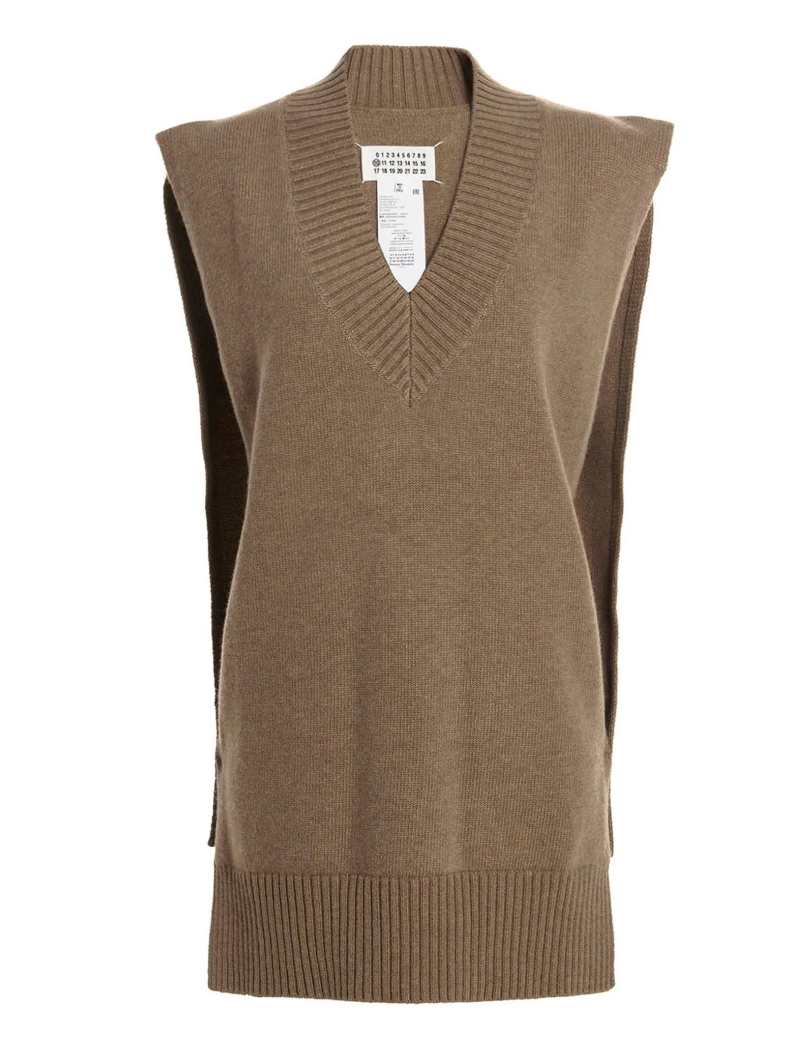 Maison Margiela V-Neck Sleeveless Knit Stole