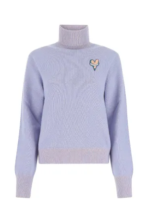 Marc Jacobs Heart Embroidered High-Neck Knit Jumper