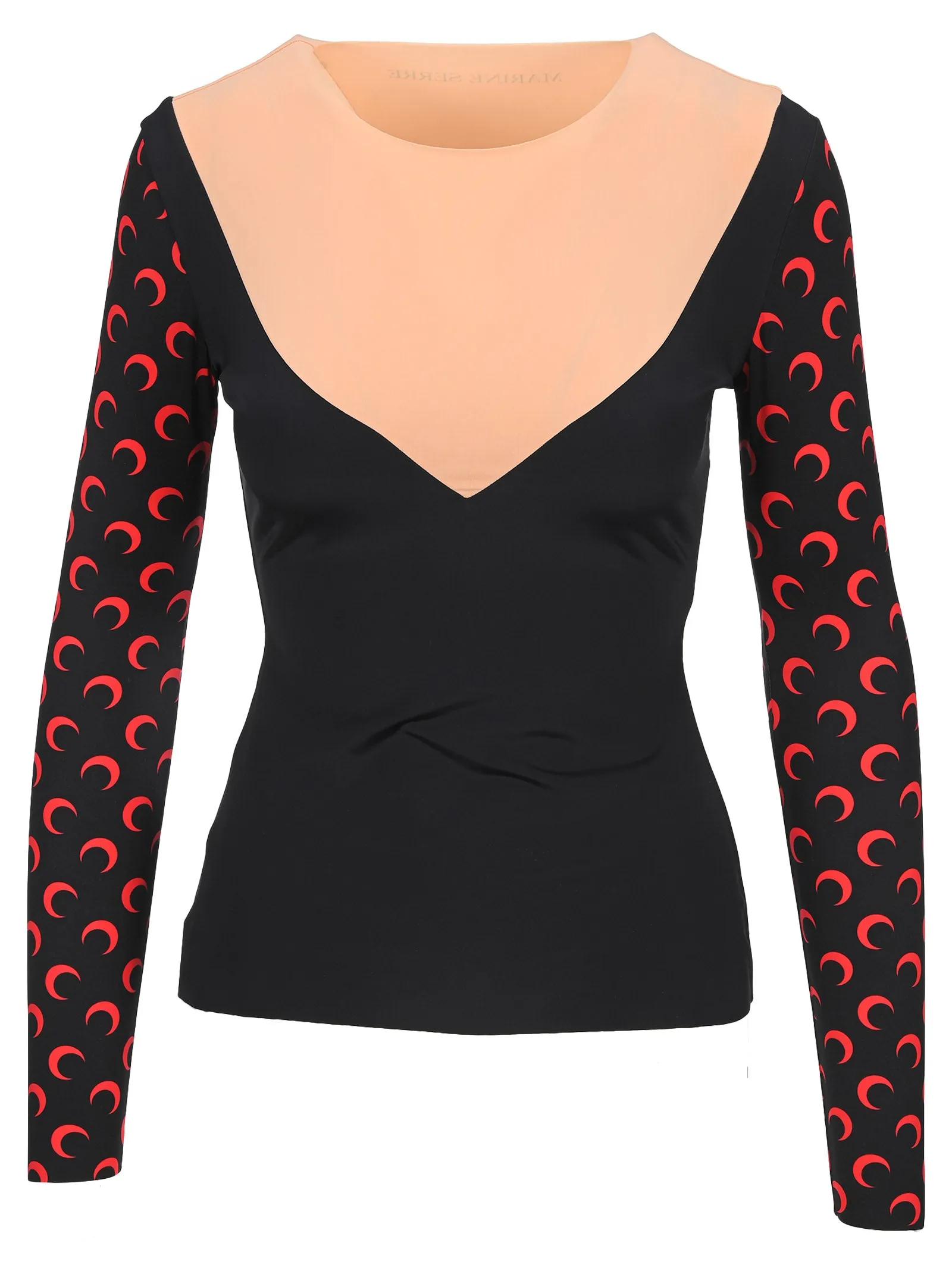Marine Serre Moon Printed V-Neck Top
