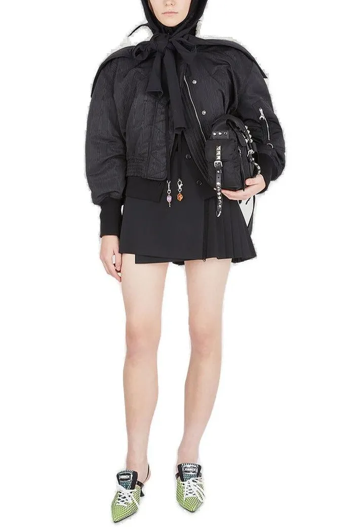 Marine Serre Split Hooded Puffed Jacket