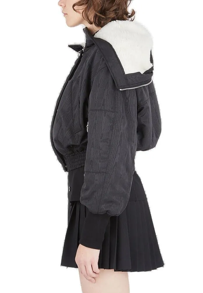 Marine Serre Split Hooded Puffed Jacket