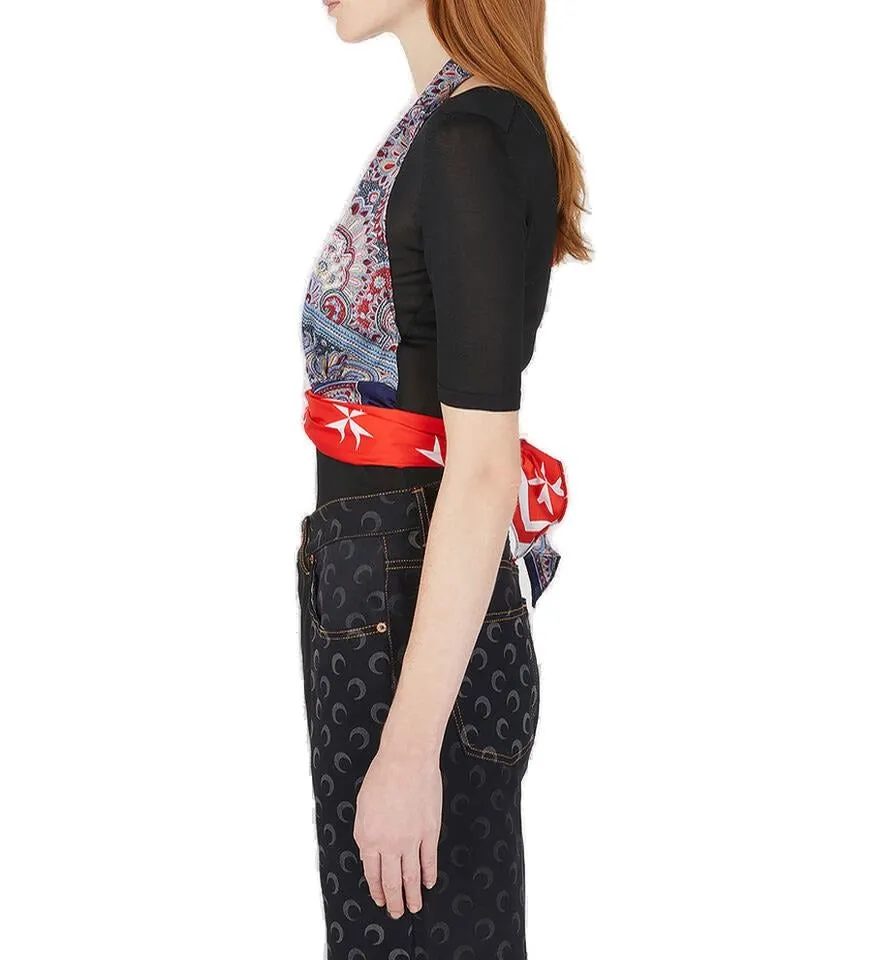 Marine Serre Twisted Scarves Top