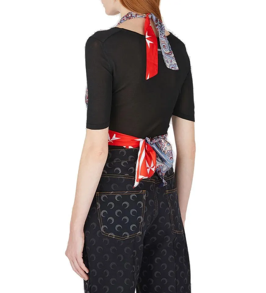 Marine Serre Twisted Scarves Top