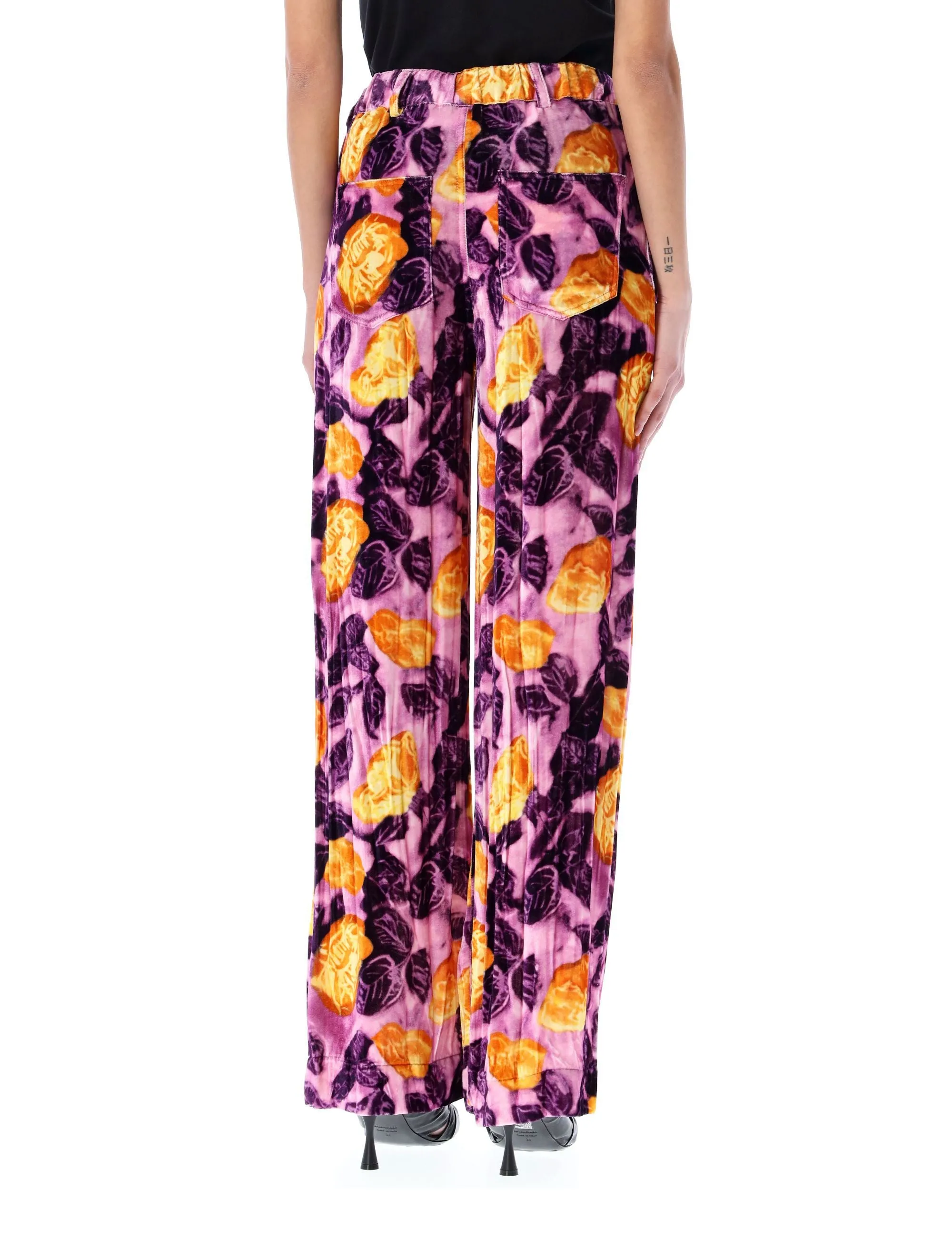 Marni Allover Graphic Printed Drawstring Pants