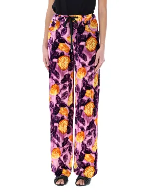 Marni Allover Graphic Printed Drawstring Pants