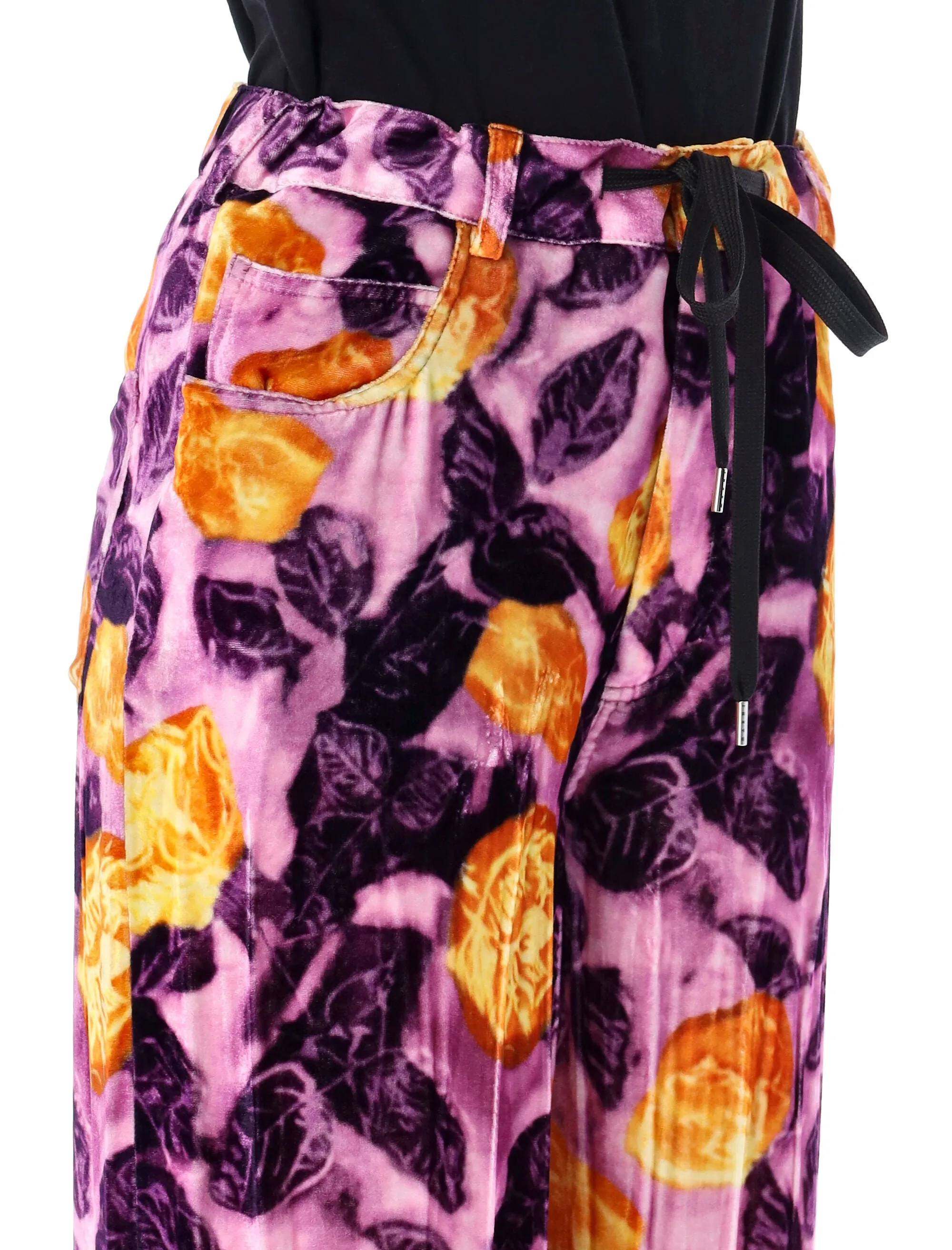 Marni Allover Graphic Printed Drawstring Pants