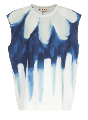 Marni Dripping Daisy-Printed Crewneck T-Shirt