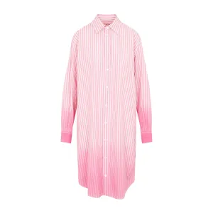 Marni Striped Long-Sleeved Shirt Dress