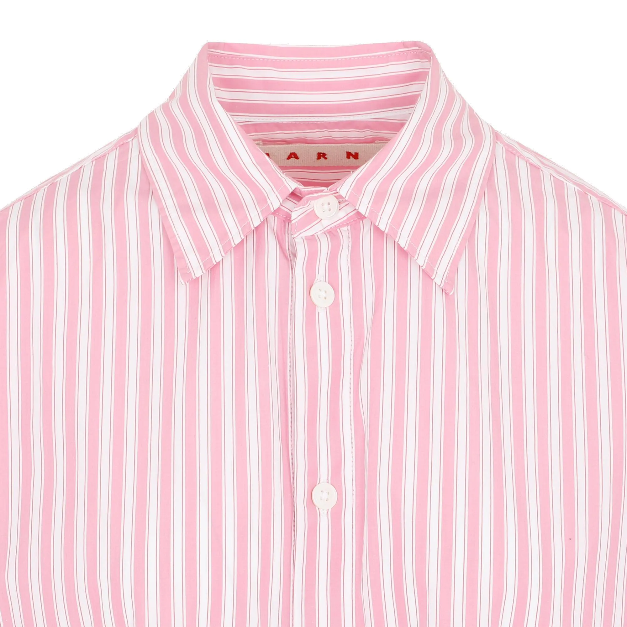 Marni Striped Long-Sleeved Shirt Dress