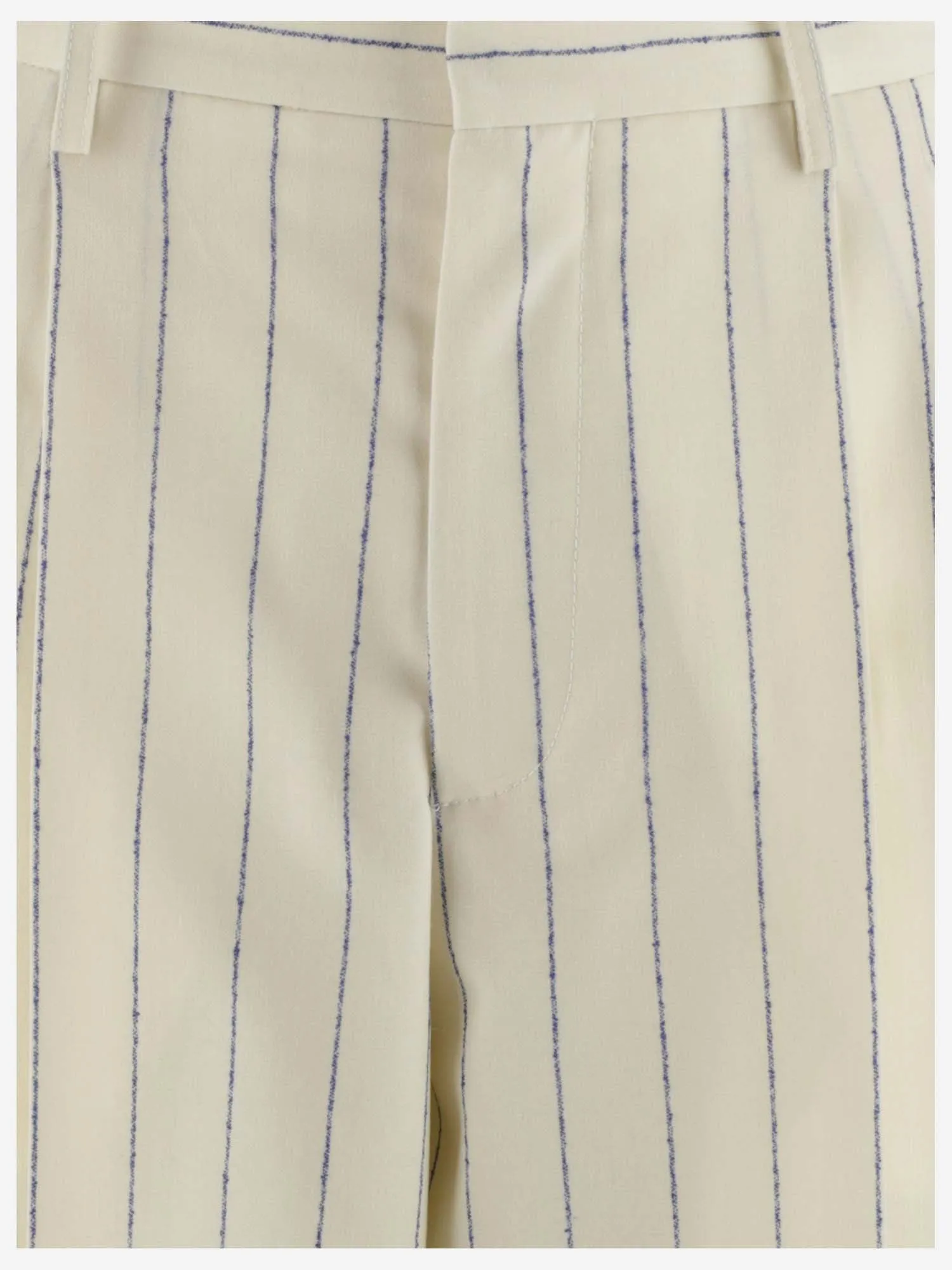 Marni Striped Straight Leg Cropped Pants
