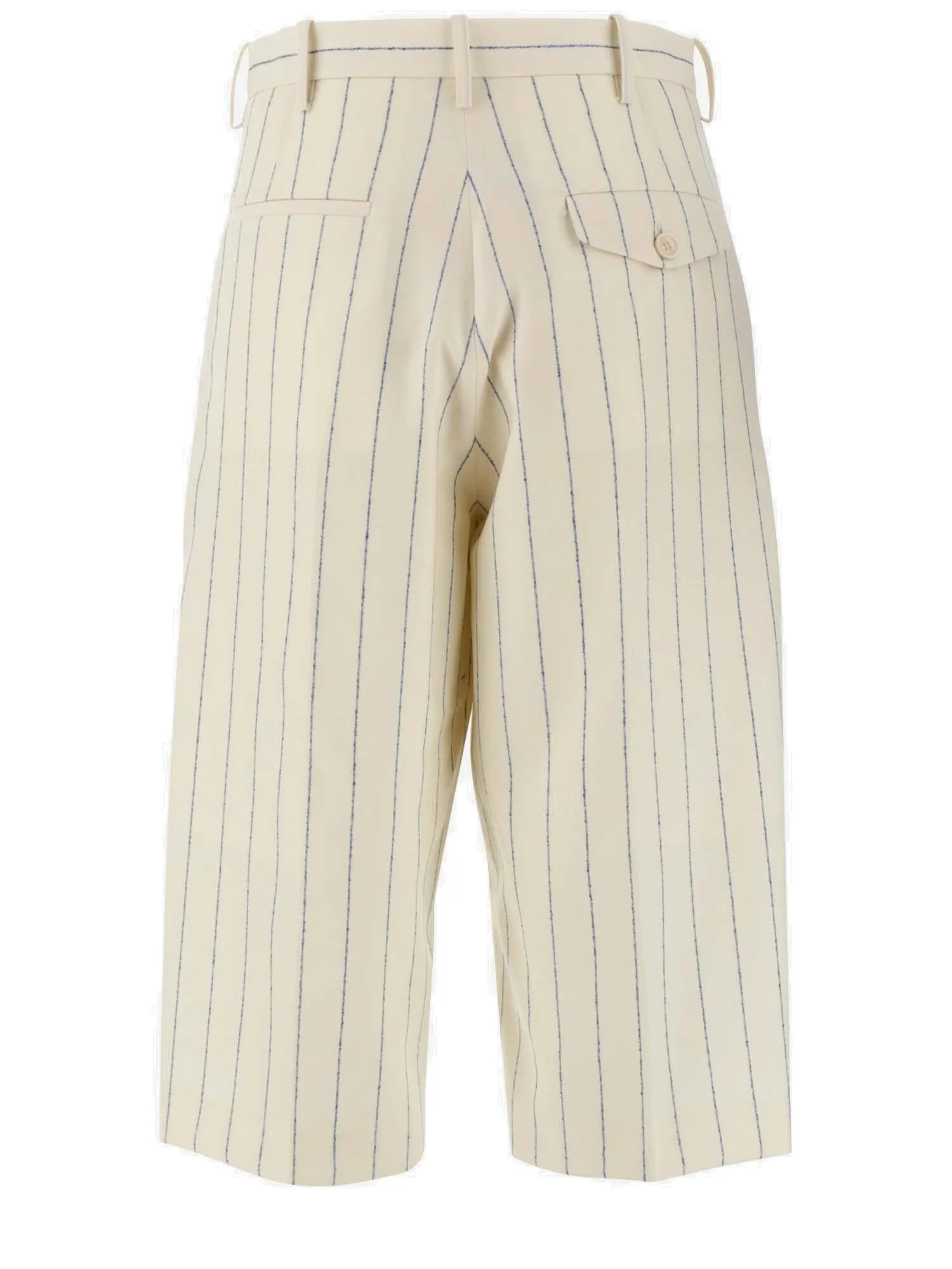 Marni Striped Straight Leg Cropped Pants
