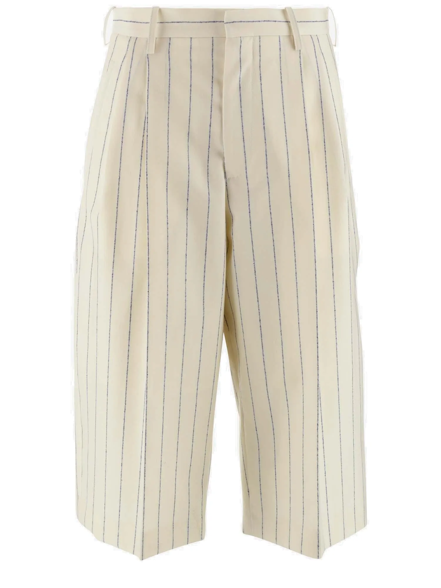 Marni Striped Straight Leg Cropped Pants
