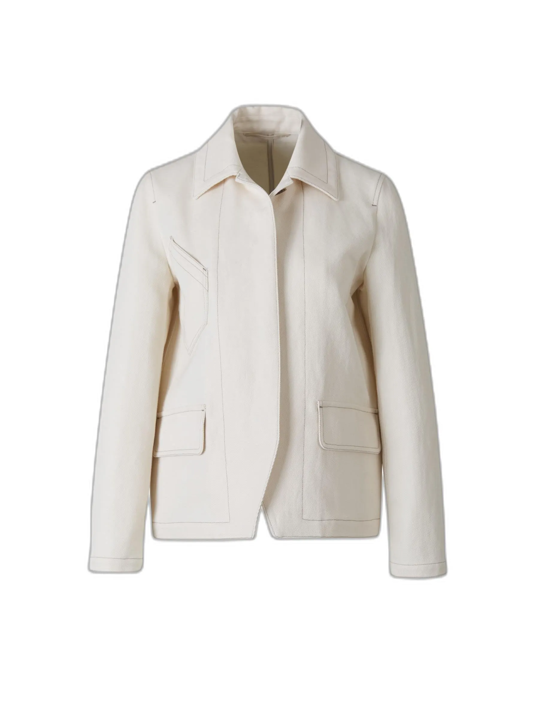 Max Mara Button Detailed Long-Sleeved Jacket