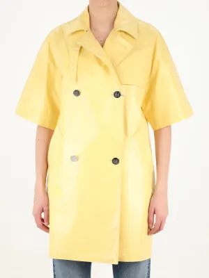 Max Mara Double Breasted Short-Sleeve Coat