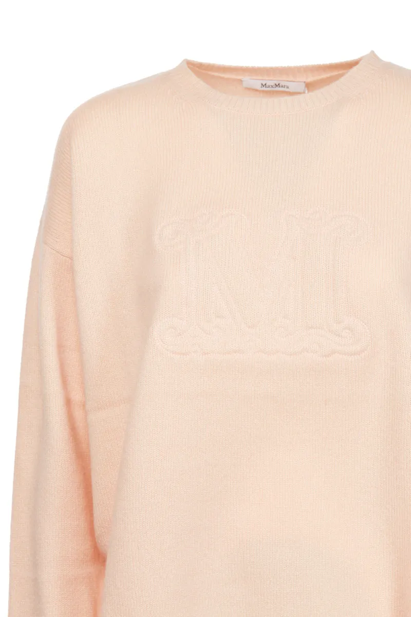 Max Mara Logo Detailed Crewneck Sweater