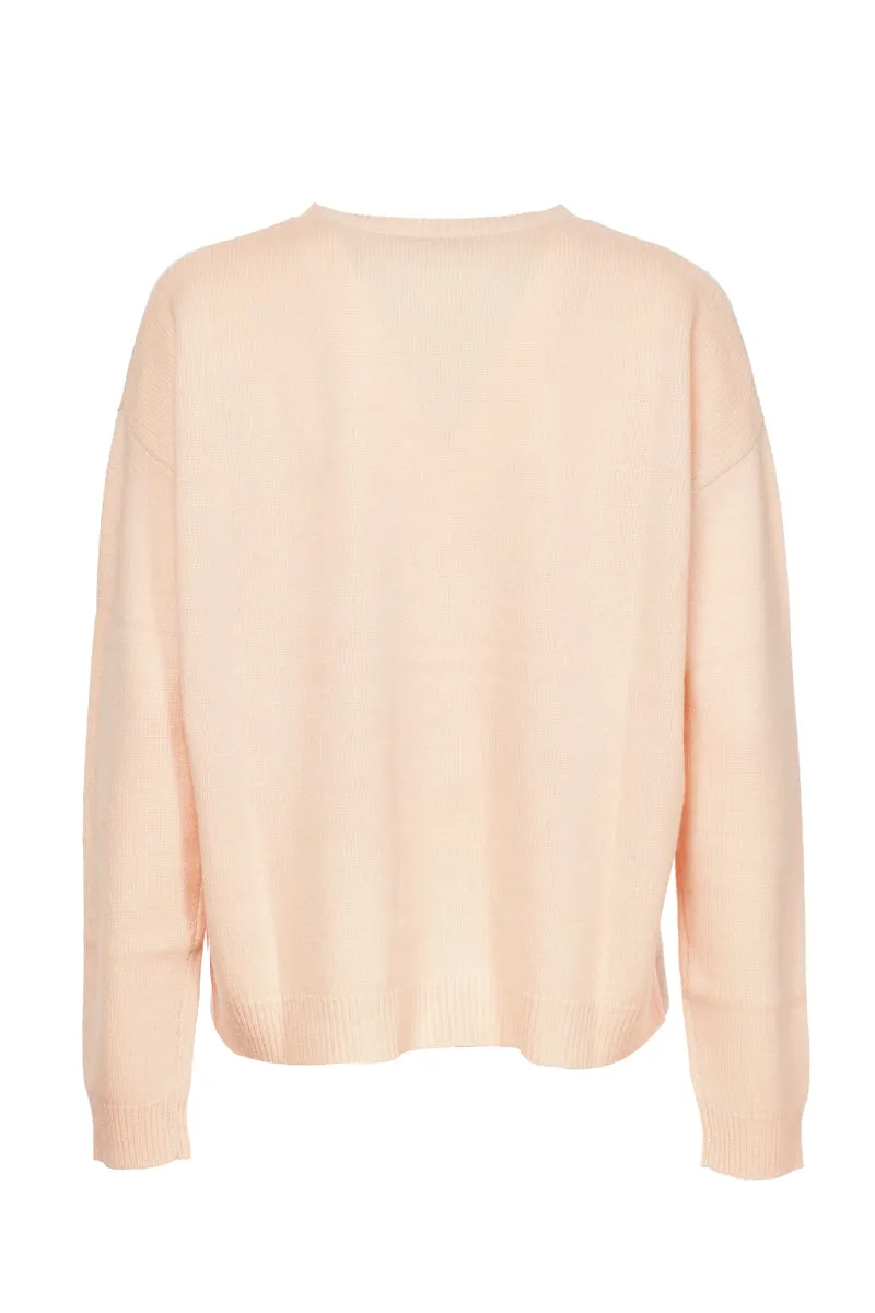 Max Mara Logo Detailed Crewneck Sweater