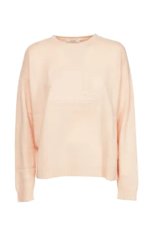 Max Mara Logo Detailed Crewneck Sweater