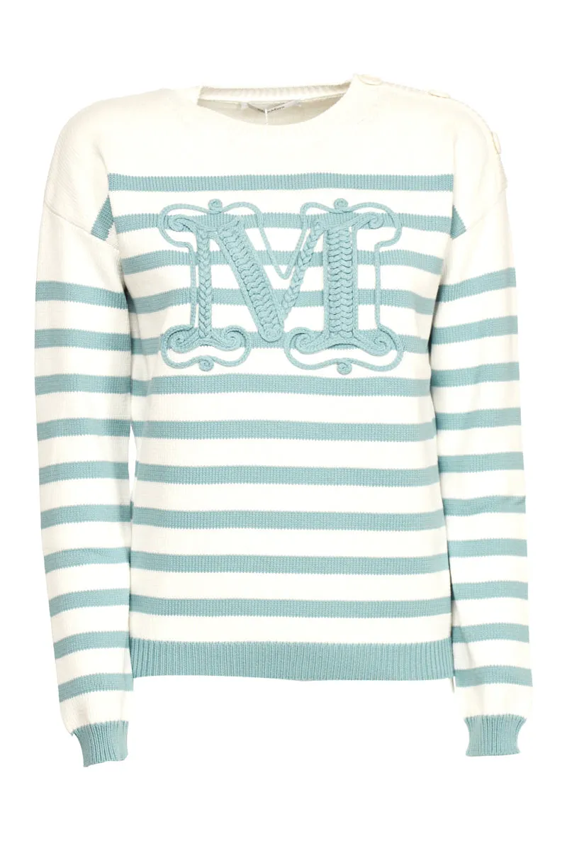 Max Mara M Monogram Embroidered Sweater