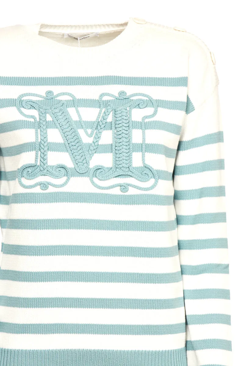 Max Mara M Monogram Embroidered Sweater